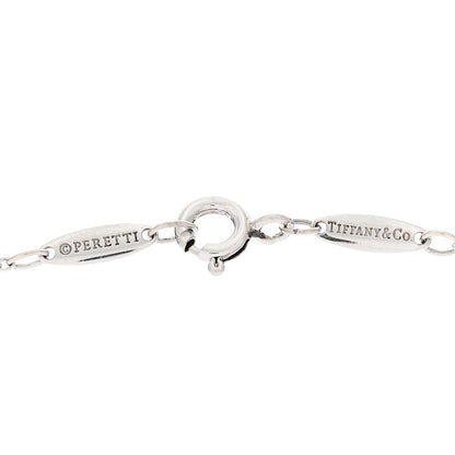 Tiffany Sterling Silver Diamond .07ct Elsa Peretti Diamonds by the Yard Pendant Necklace 4 of 4