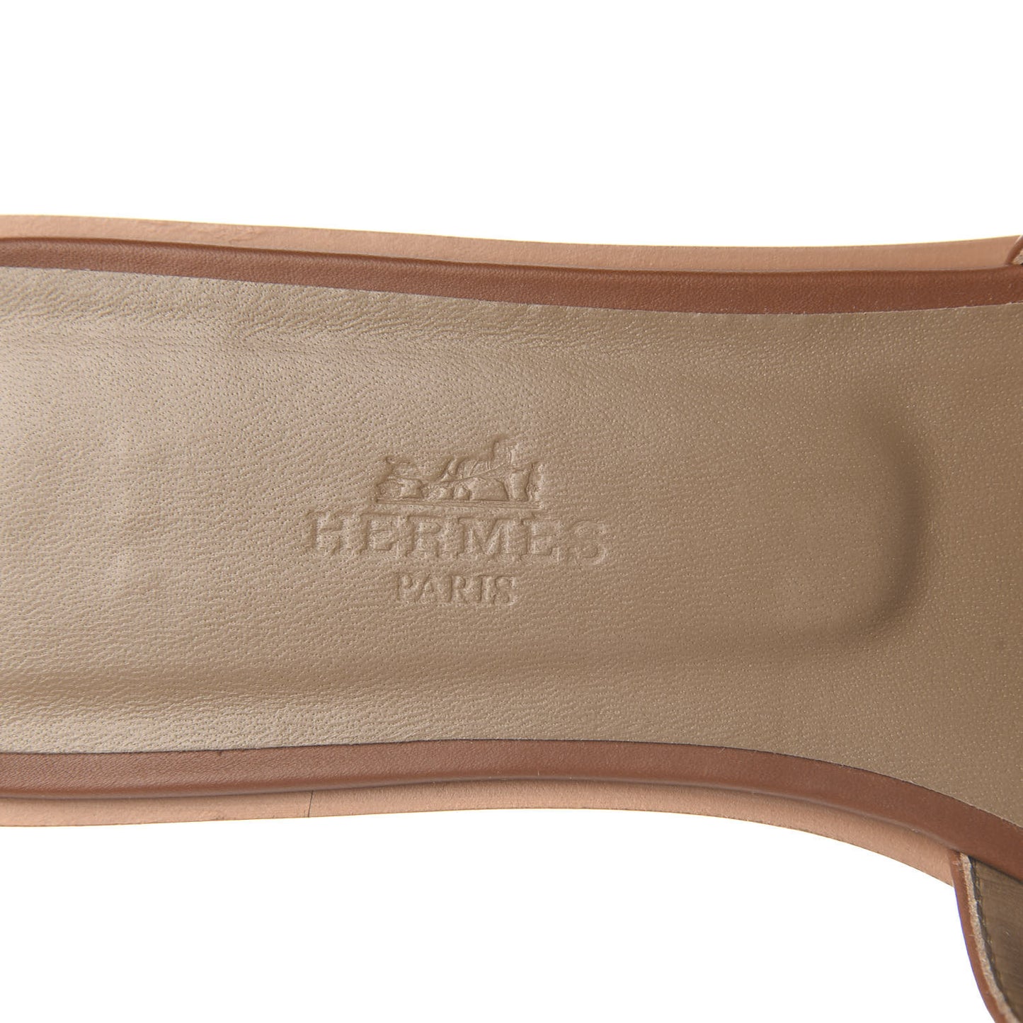 Box Calfskin Oran Sandals 38 Gold
