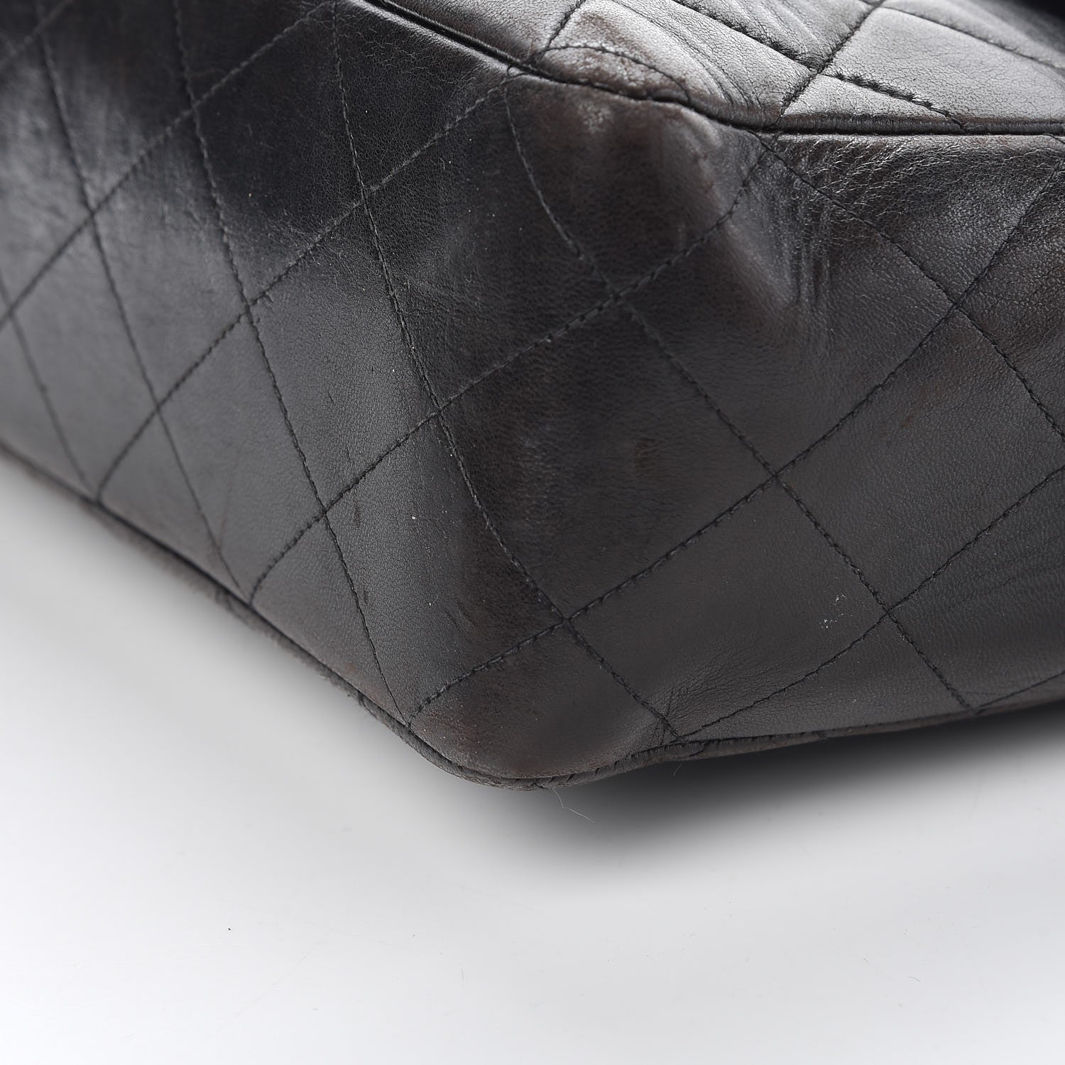 Chanel Lambskin Quilted Jumbo Single Flap Black 20 of 21