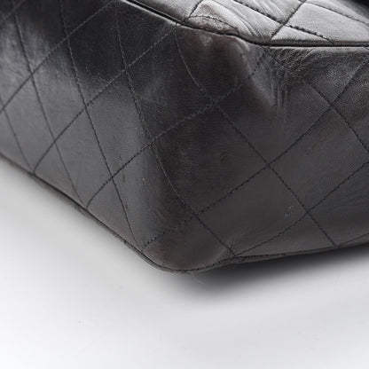 Chanel Lambskin Quilted Jumbo Single Flap Black 20 of 21