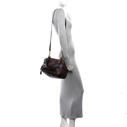 Givenchy Crinkled Patent Small Pandora Oxblood 2 of 10