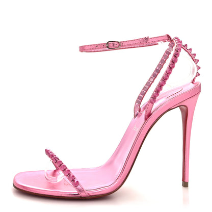 Christian Louboutin Kid Laminato So Me 100 Sandals 38.5 Confettis 1 of 8