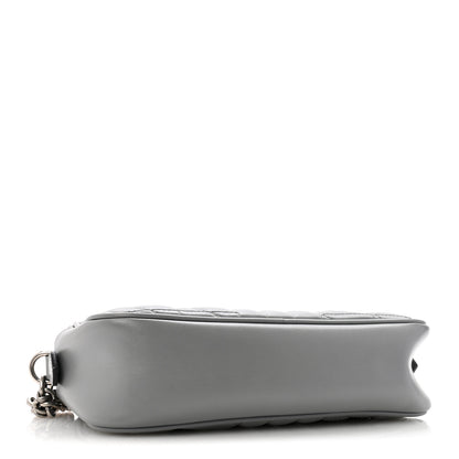Gucci Calfskin Matelasse Aria Small GG Marmont Chain Shoulder Bag Deep Grey 4 of 13