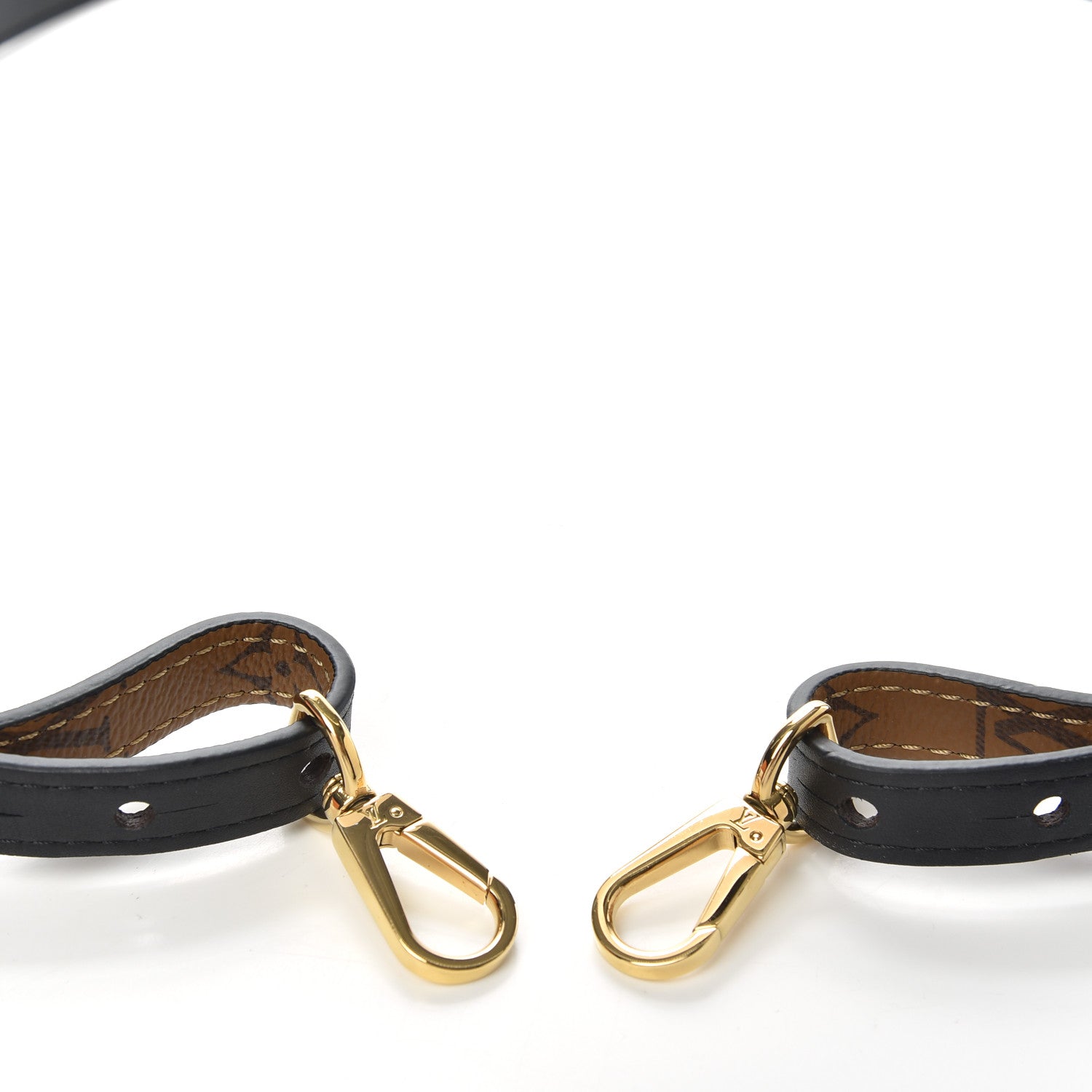 Louis Vuitton Reverse Monogram Bandouliere Shoulder Strap XL Black 3 of 6