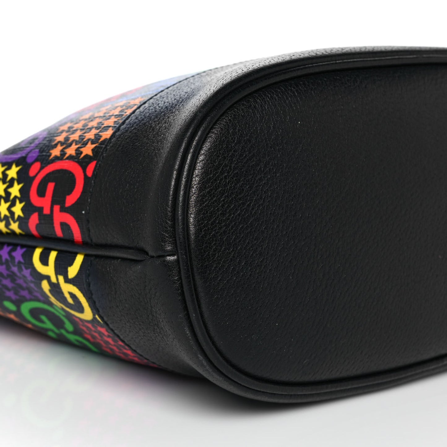 GG Supreme Monogram Psychedelic Bucket Bag Black