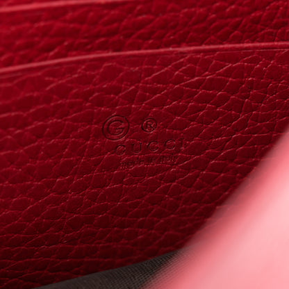 Gucci Dollar Calfskin Interlocking G Chain Wallet Red 6 of 11