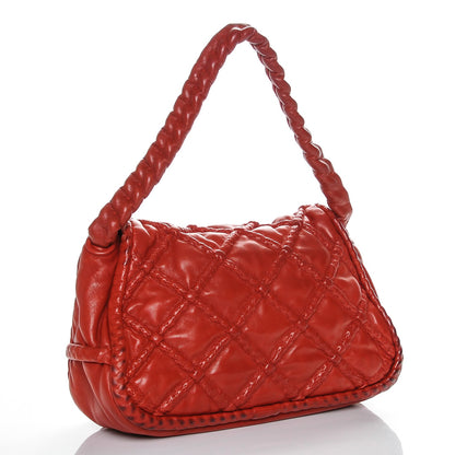 Chanel Lambskin Hidden Chain Flap Red 3 of 7