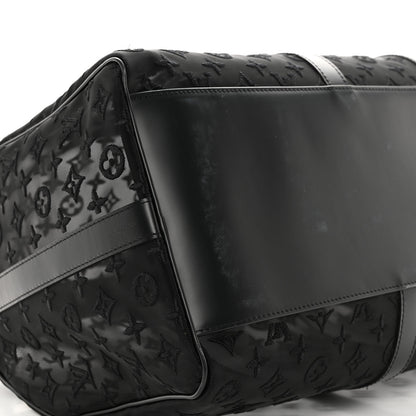 Louis Vuitton Monogram See Through Keepall Bandouliere 50 Black 6 of 11