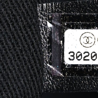 Chanel Calfskin Sequin Medium Deauville Tote Black 7 of 9