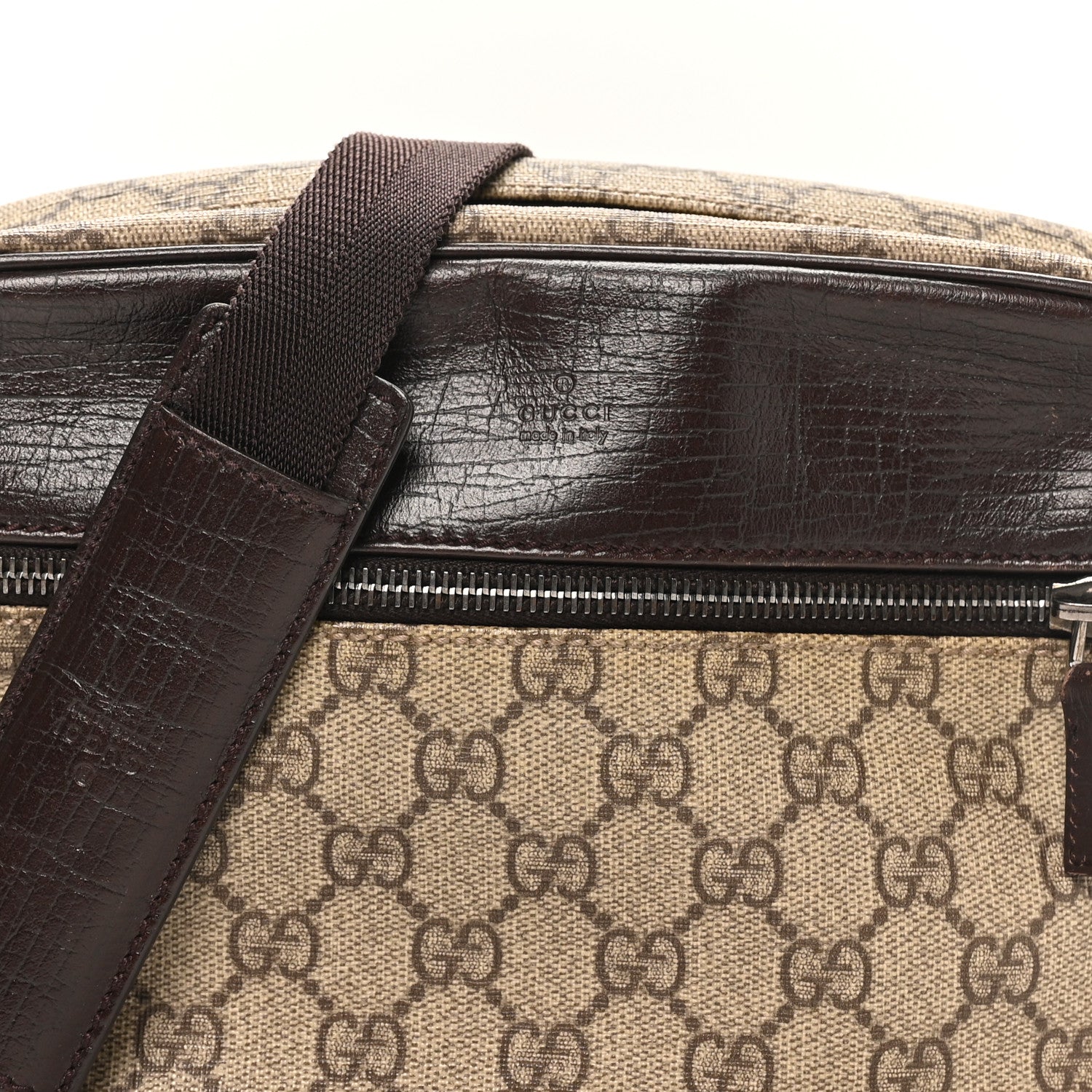 Gucci GG Plus Monogram Shoulder Bag Dark Brown 8 of 10