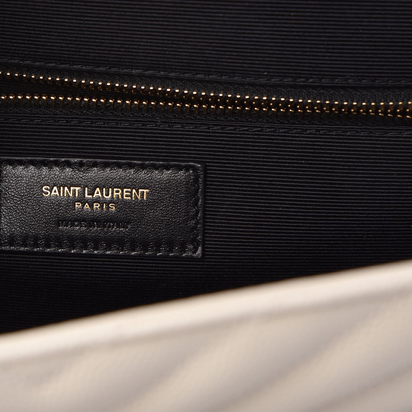 Grain De Poudre Matelasse Chevron Large Monogram Satchel Porcellana