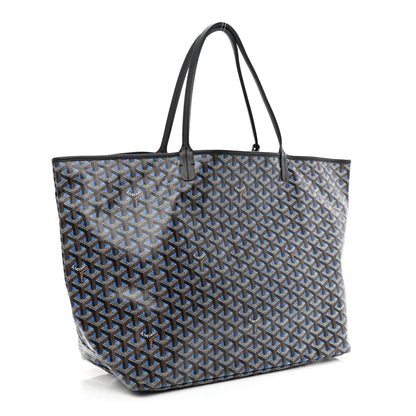 Goyard Goyardine Saint Louis Claire Voie GM Black Sky Blue 4 of 15