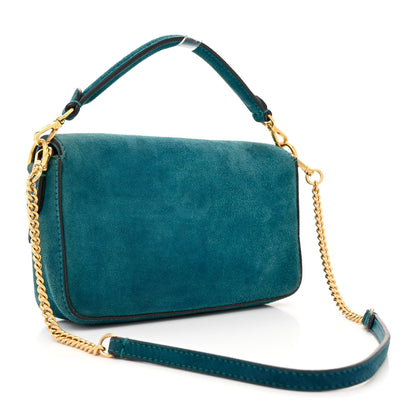 Fendi Chamois Mini Baguette Ottanio 3 of 14