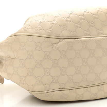 Gucci Guccissima Medium Sukey Hobo Off White 9 of 10