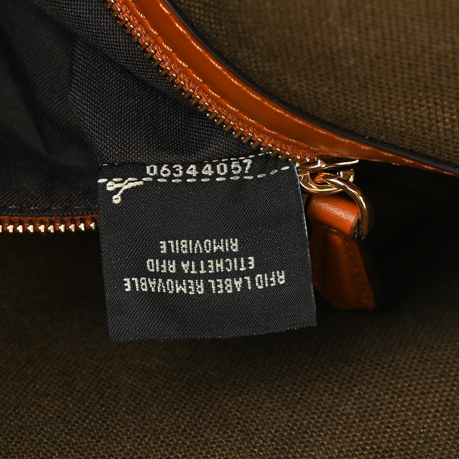 Fendi Canvas Vitello King FF Embroidered Baguette Amazzonia Cuoio 8 of 9