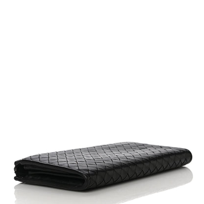 Bottega Veneta Nappa Intrecciato Wristlet Zip Wallet Black 4 of 11
