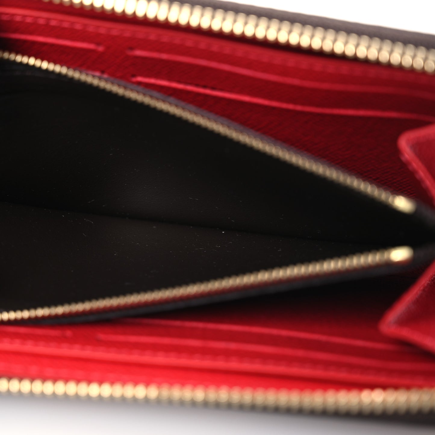 Damier Ebene Clemence Wallet Cherry