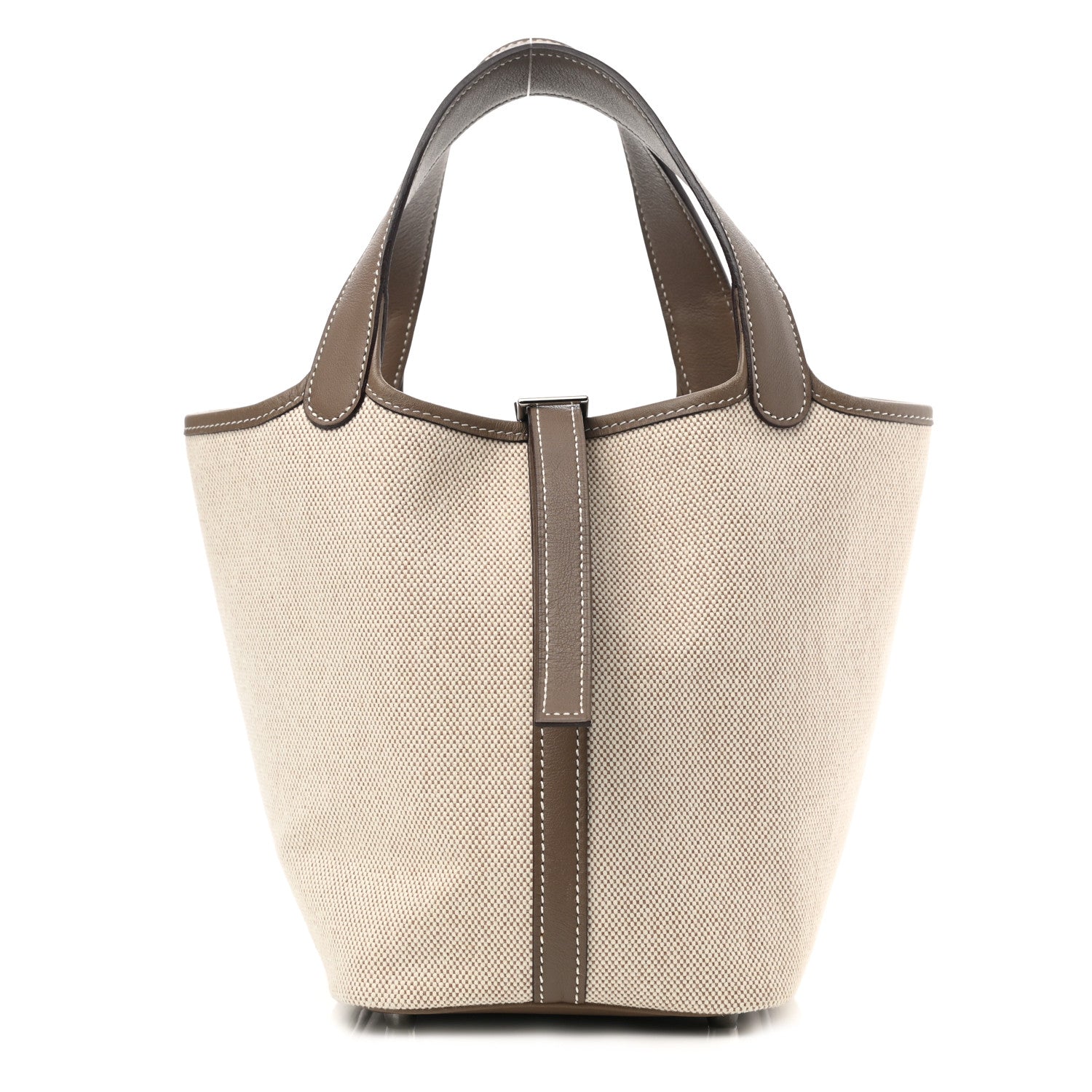 Hermes Toile Swift Picotin 18 PM Etoupe 1 of 9