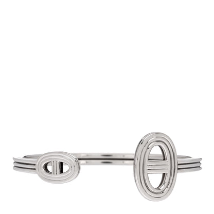 Hermes Sterling Silver Chaine D'Ancre 24 Cuff Bracelet ST 1 of 3