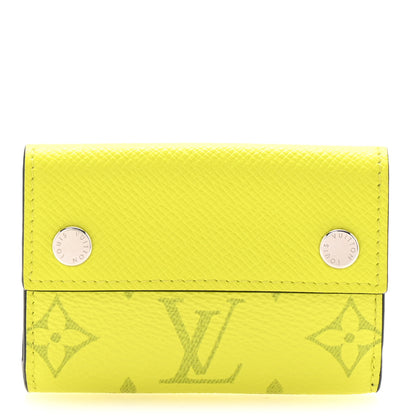 Louis Vuitton Monogram Taiga Discovery Compact Wallet Yellow 1 of 7