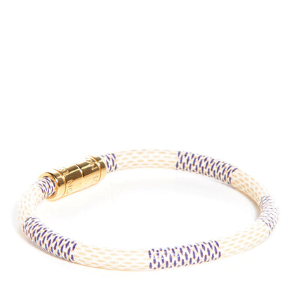 Louis Vuitton Damier Azur Keep It Bracelet 17 3 of 5