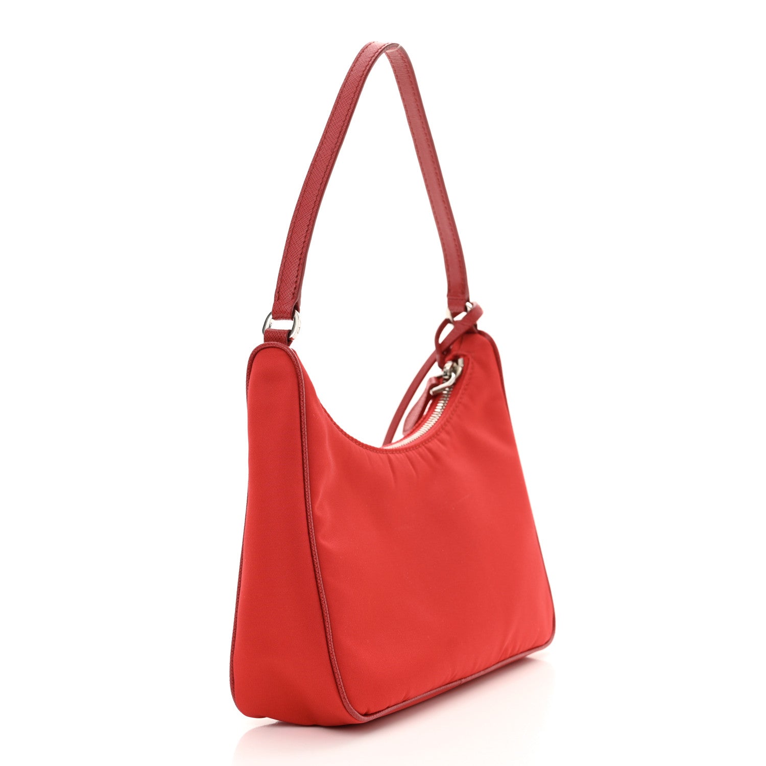 Prada Re-Nylon Saffiano Mini Re-Edition 2005 Bag Rosso 3 of 13