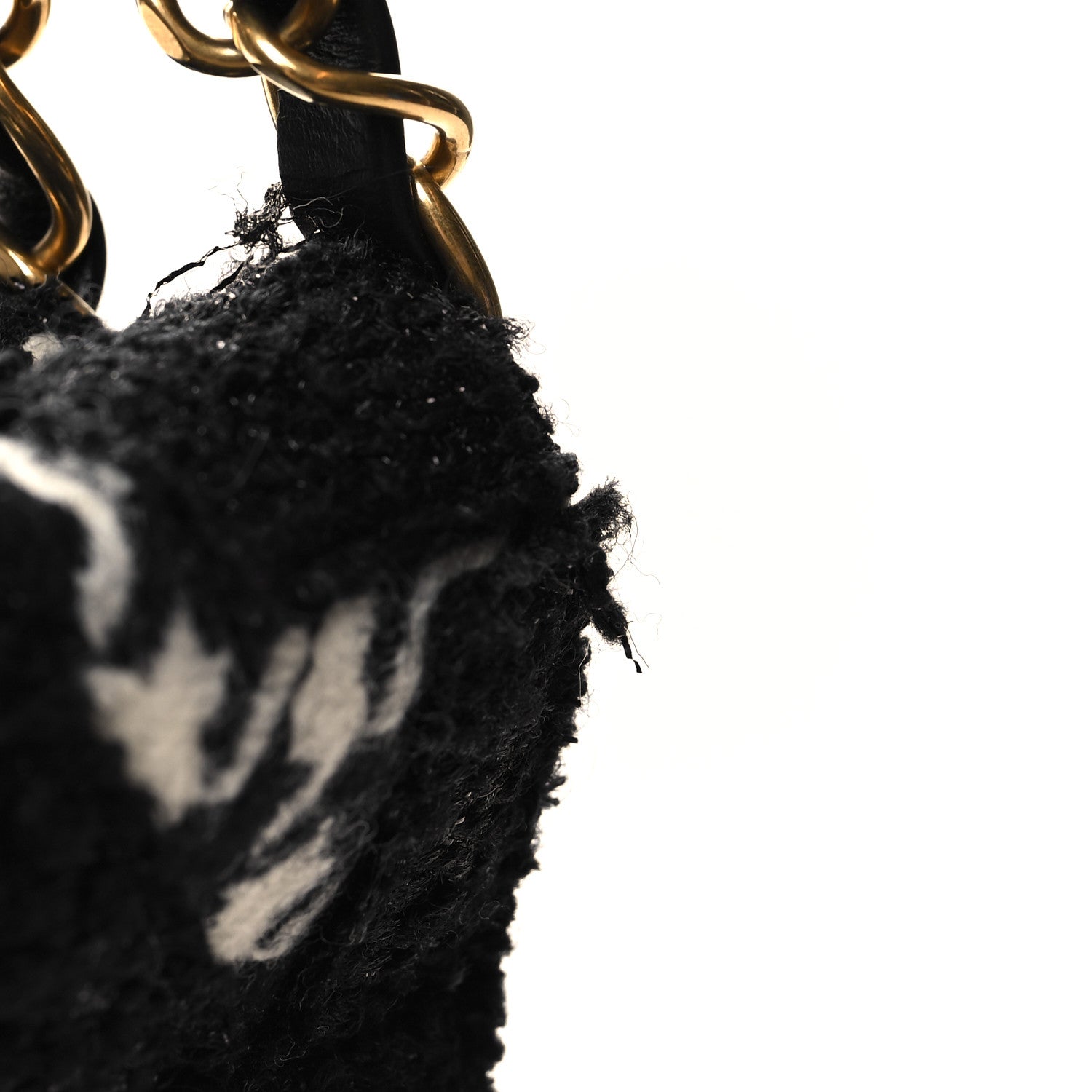 Chanel Tweed Houndstooth Quilted Chanel 22 Black Ecru 13 of 13