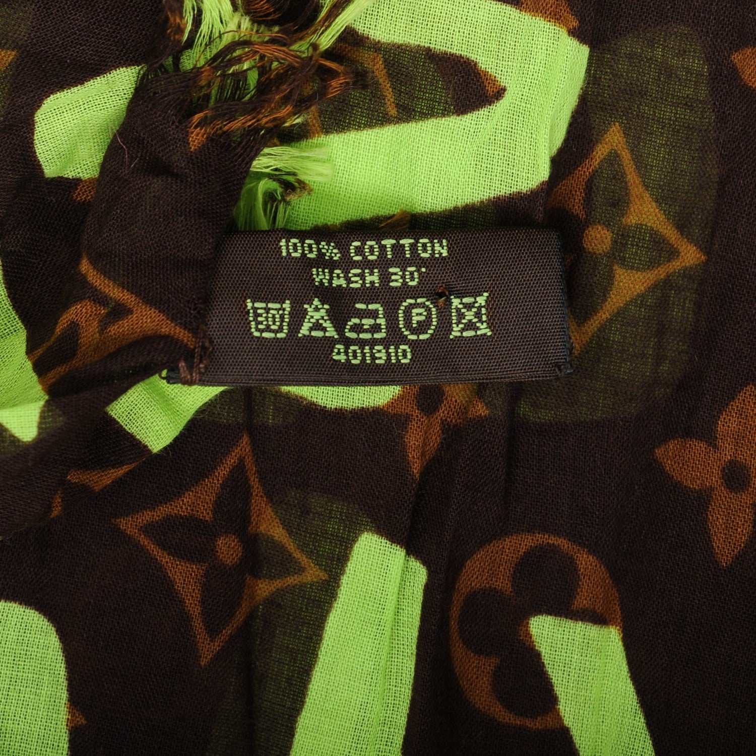 Louis Vuitton Cotton Graffiti Green 5 of 5