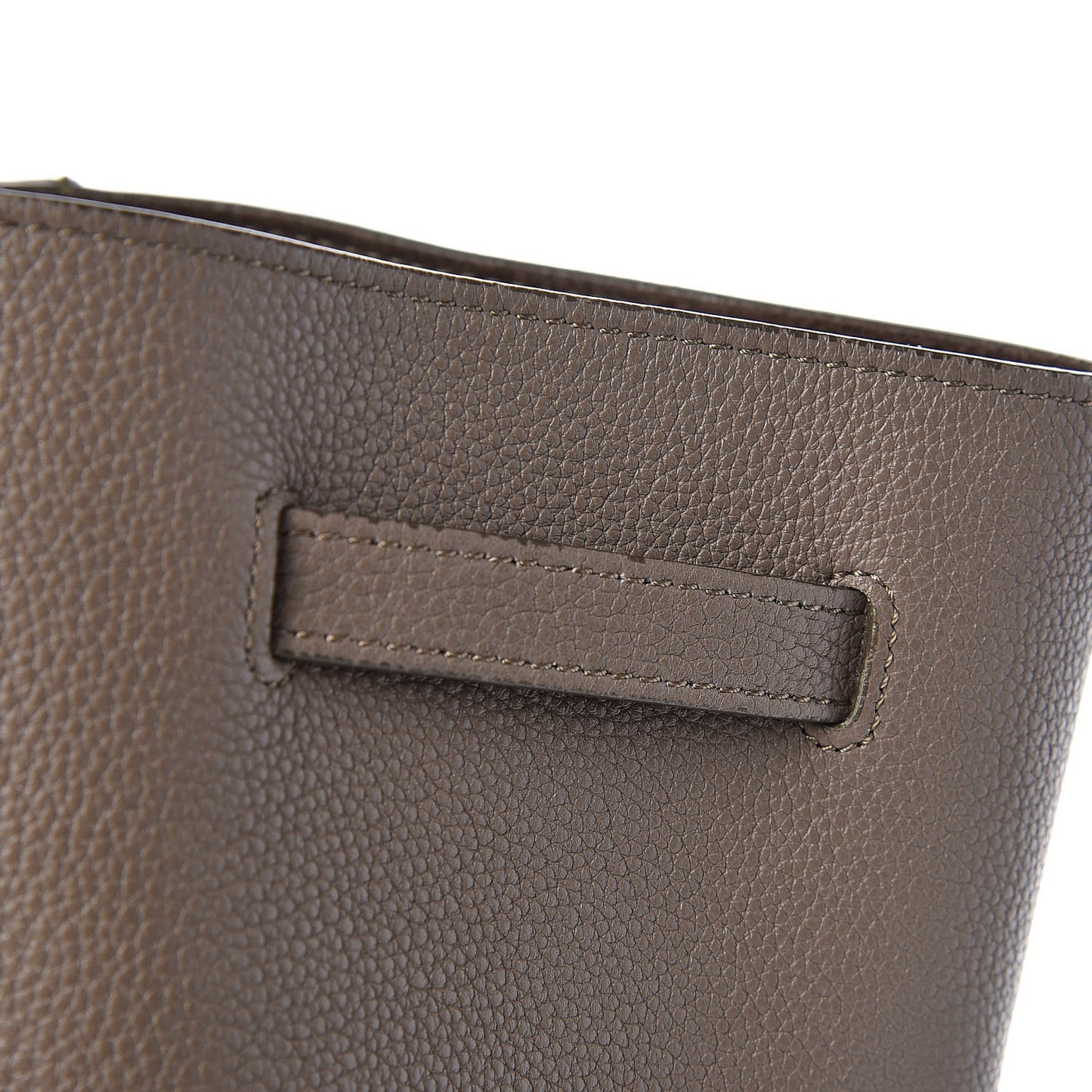 Soft Grained Calfskin Medium Belt Cabas Phantom Taupe