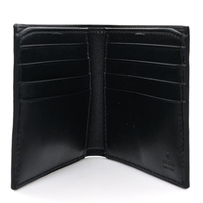 Gucci Calfskin Blade Embroidered Card Case Black 4 of 6