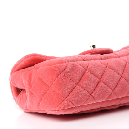 Chanel Velvet Quilted Mini Rectangular Pearl Crush Flap Coral 6 of 11