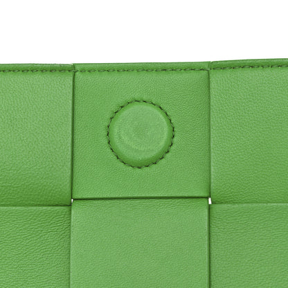 Bottega Veneta Patent Maxi Intrecciato Cassette Crossbody Bag Parakeet 11 of 12