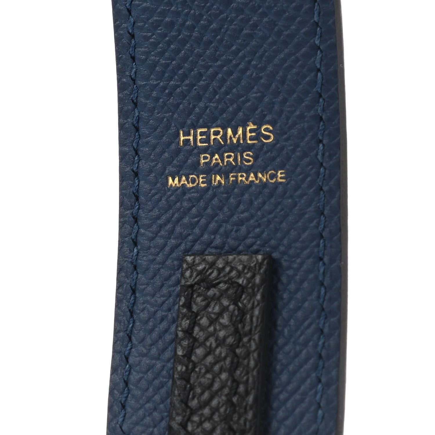 Hermes Epsom 30mm Tressage Au Galop Shoulder Strap Deep Blue Vert Bosphore 3 of 5