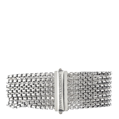 David Yurman Sterling Silver Eight-Row Box Chain Bracelet 3 of 4