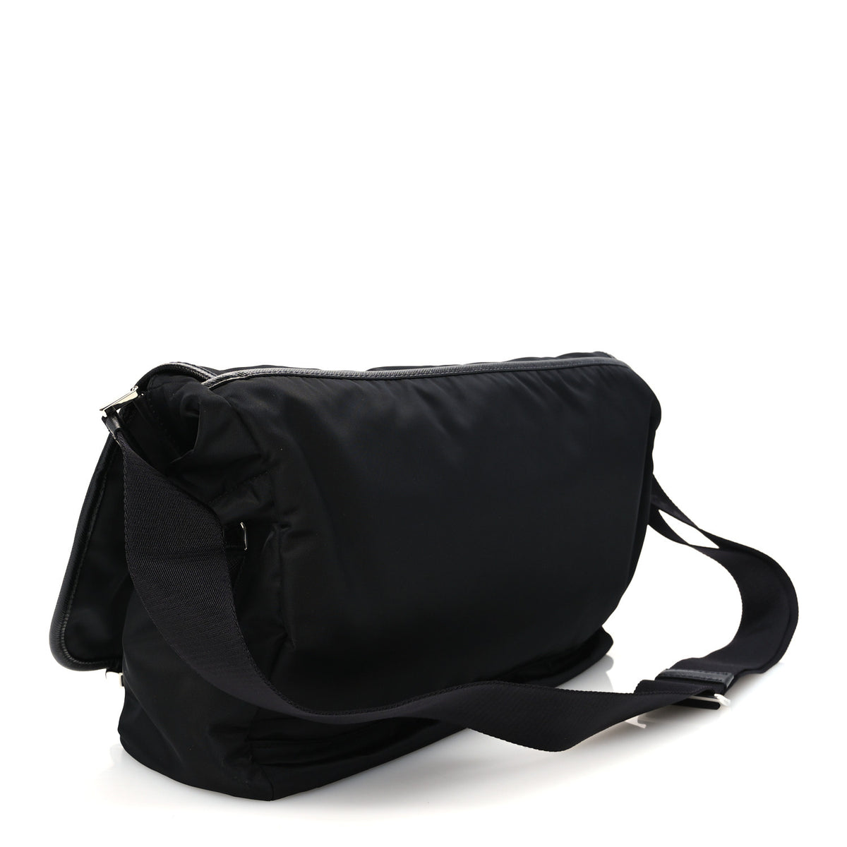 Prada Re-Nylon Saffiano Sea Beyond Messenger Shoulder Bag Black 3 of 9