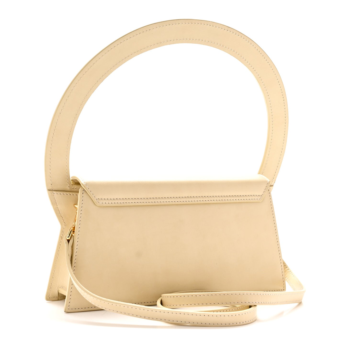 Smooth Calfskin Le Sac Rond Ivory