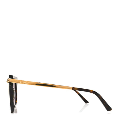 Cartier Acetate Panthere Cartier Sunglasses CT0024S Gold Dark Havana 3 of 7