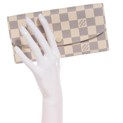 Louis Vuitton Damier Azur Emilie Wallet 2 of 7