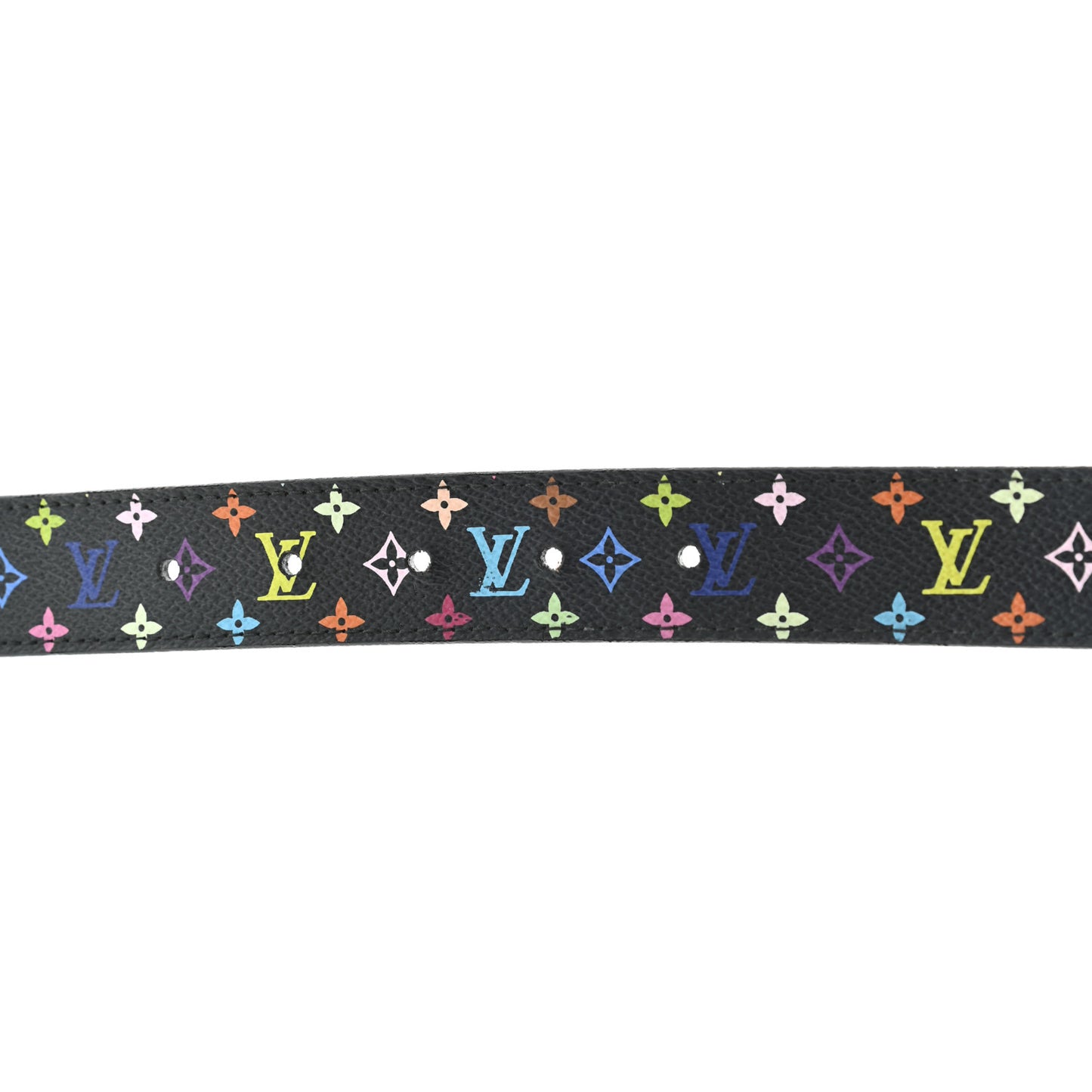 Monogram Multicolor LV Cut Reversible Belt 75 Black