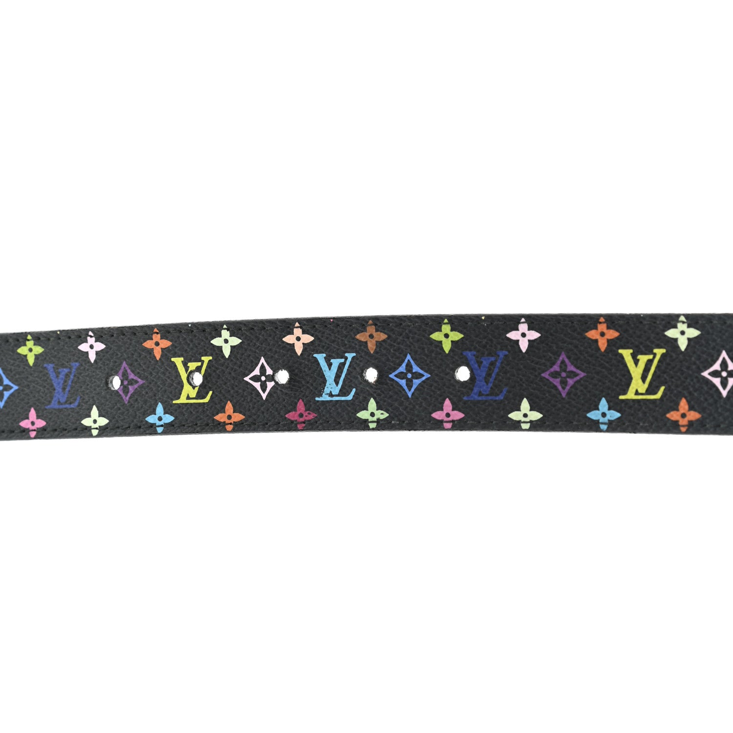 Louis Vuitton Monogram Multicolor LV Cut Reversible Belt 75 Black 2 of 7
