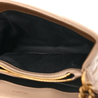 Saint Laurent Calfskin Y Quilted Monogram Small Loulou Chain Satchel Dark Beige 5 of 15