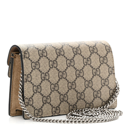 Gucci GG Supreme Monogram Super Mini Dionysus Shoulder Bag Taupe 3 of 11