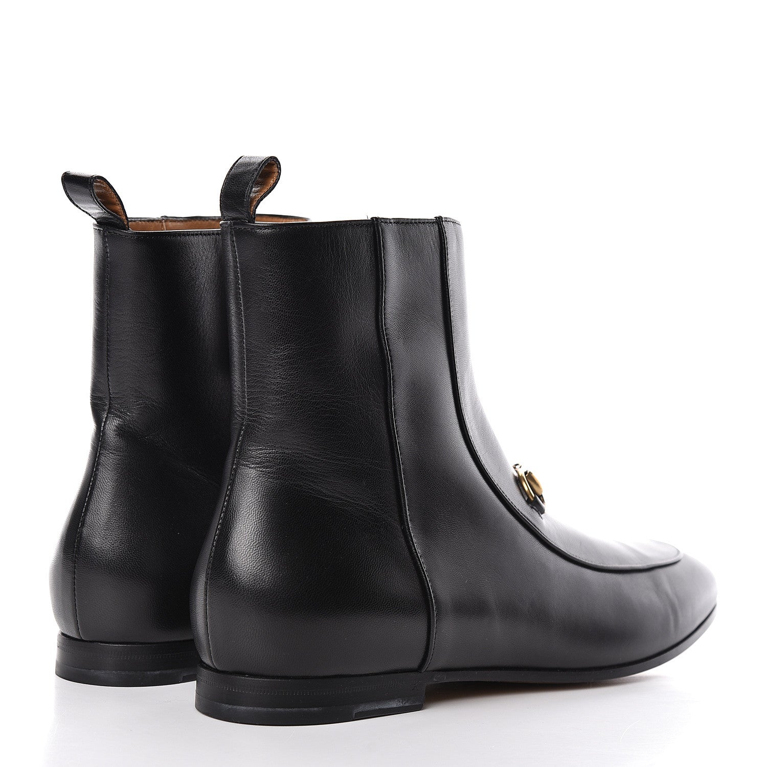 Gucci Malaga Kid Womens Jordaan Ankle Boots 39 Black 4 of 9