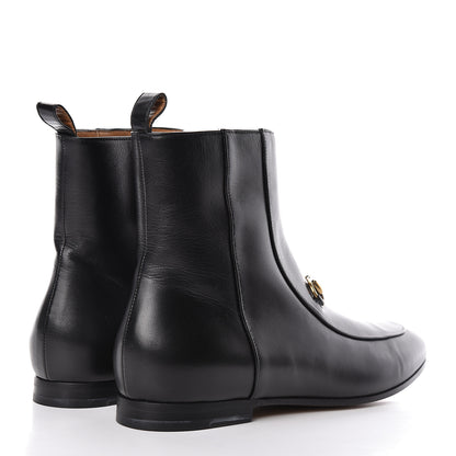 Gucci Malaga Kid Womens Jordaan Ankle Boots 39 Black 4 of 9