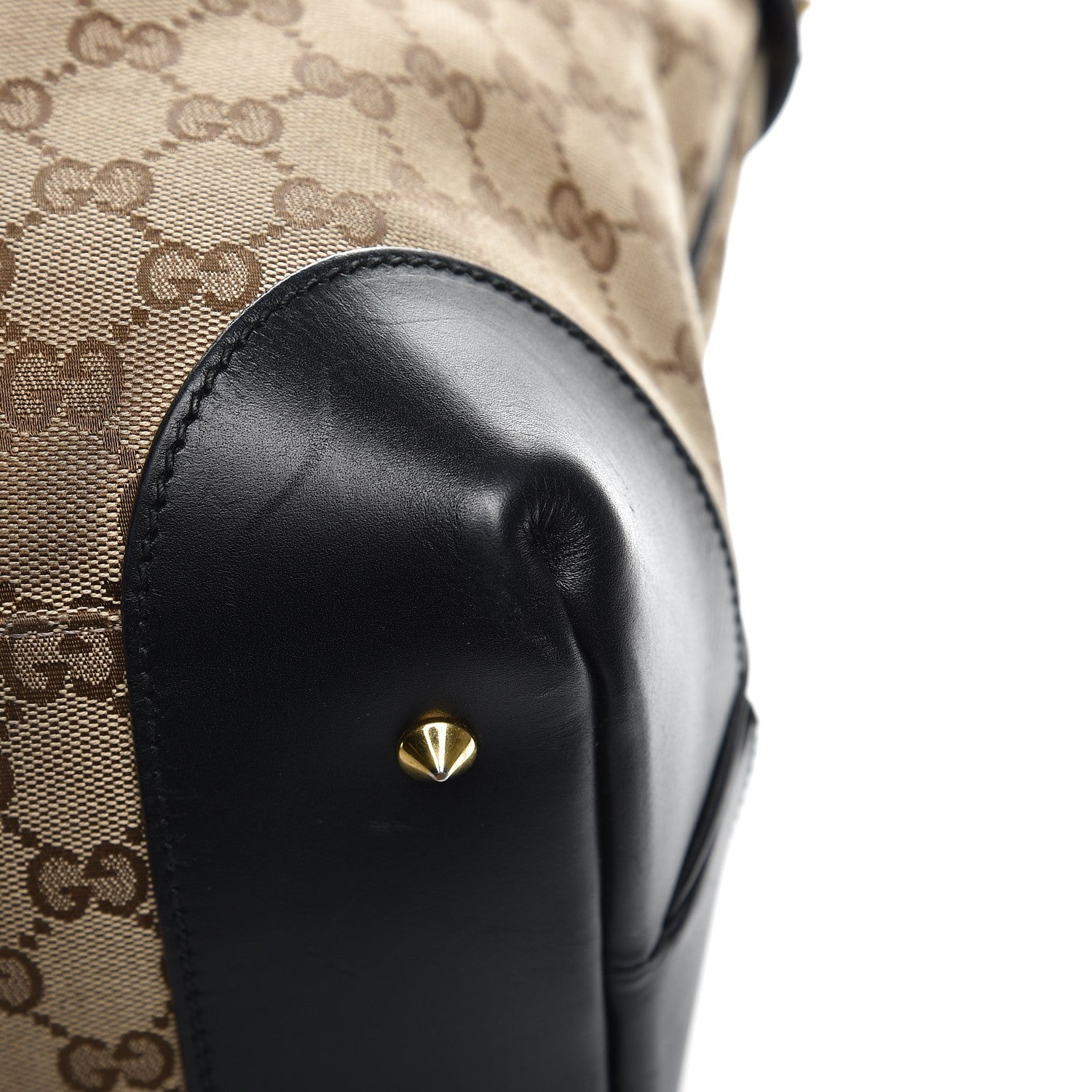 Gucci Monogram Patti Stud Tote Black 12 of 14