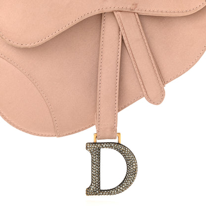 Christian Dior Satin Crystal Mini Saddle Bag Powder Beige 7 of 11