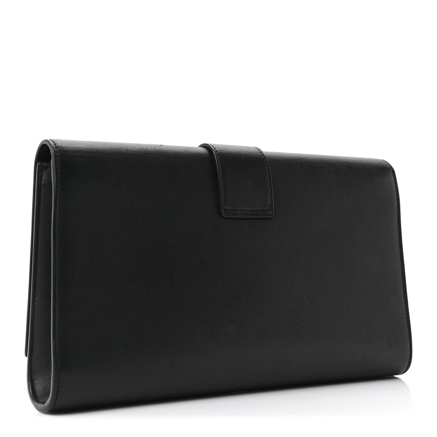Calfskin Classic Y Ligne Clutch Black