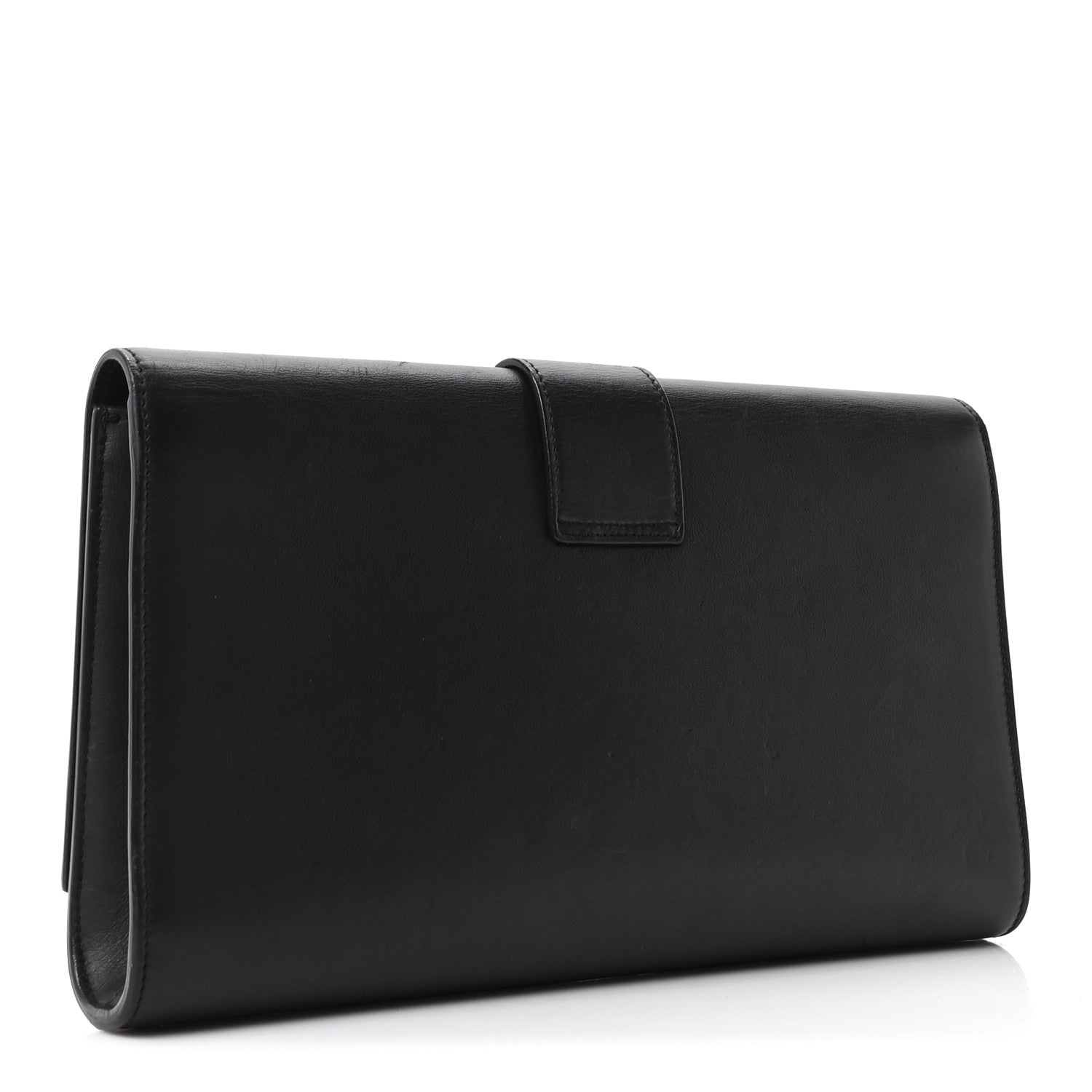 Saint Laurent Calfskin Classic Y Ligne Clutch Black 3 of 10