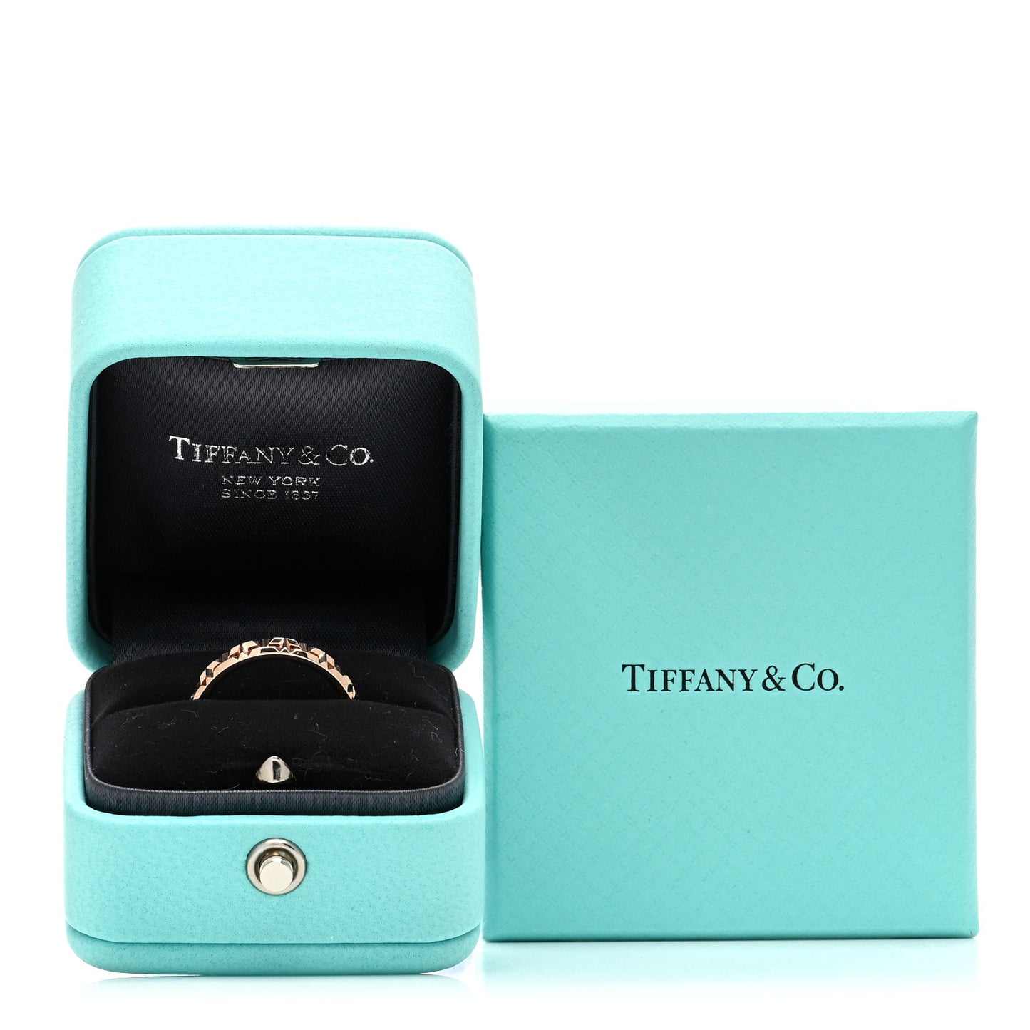 18K Rose Gold T True Narrow Ring 50 5.5