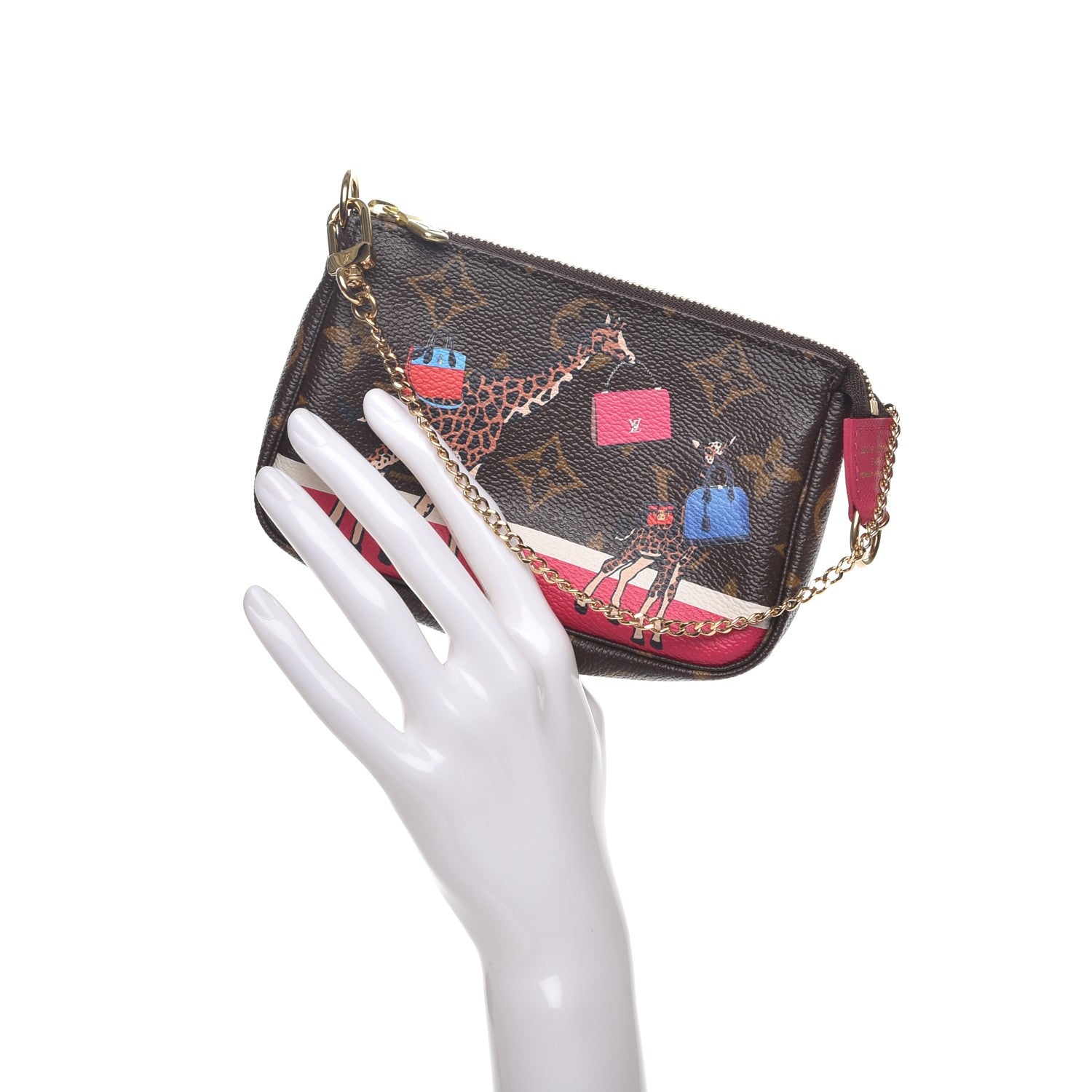 Louis Vuitton Monogram 2017 Christmas Animation Mini Pochette Accessories 2 of 8
